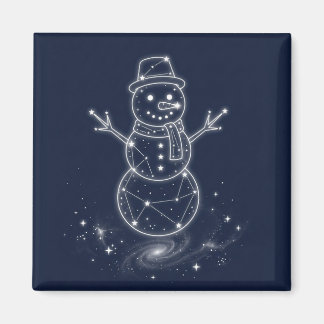 Aimant Bonhomme de neige de Noël en pays des merveilles h