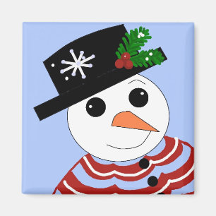 Aimant Bonhomme de neige festif