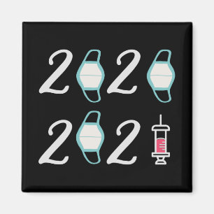 Aimant Bonjour 2021 Adieu 2020 - C’est enfin terminé