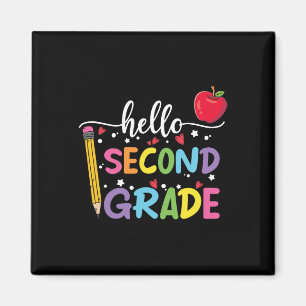 Aimant Bonjour 2e année Équipe 2e année Retour à l'école