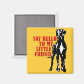 Aimant bonjour à mon petit ami (Recto/Verso)