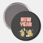 Aimant Bonjour à un nouveau départ! (Recto/Verso)