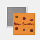 Aimant Bonjour Automne (Recto/Verso)