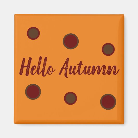 Aimant Bonjour Automne (Devant)