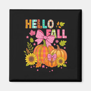 Aimant Bonjour automne Action de grâce Coquette Boho Flor