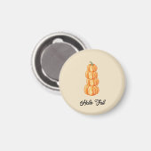 Aimant Bonjour Automne Citrouille Stack Automne Beige Mag (Recto/Verso)