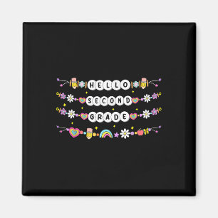Aimant Bonjour Bracelets d'Amitié de Deuxième Année de Re