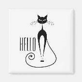 Aimant Bonjour Cat (Devant)