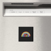 Aimant Bonjour équipe de professeurs arc-en-ciel élémenta (In Situ (Lave-vaisselle))