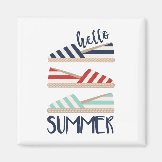 Aimant Bonjour été (Devant)