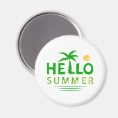 Aimant Bonjour été (Recto/Verso)