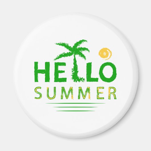 Aimant Bonjour été (Devant)