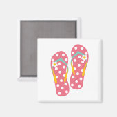Aimant Bonjour Flip Flops (Recto/Verso)