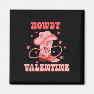 Aimant Bonjour l'amour bottes western country cowboy Sain