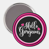 Aimant Bonjour magnifique (Recto/Verso)