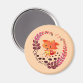 Aimant Bonjour, Mlle Fox ! (Recto/Verso)