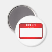 Aimant Bonjour Mon Nom Est... (Recto/Verso)