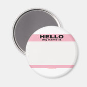 Aimant Bonjour mon nom est BLANK PINK copie (Recto/Verso)