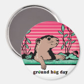 Aimant Bonjour, Ombre de Groundhog - (Recto/Verso)