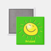 Aimant Bonjour soleil (Recto/Verso)