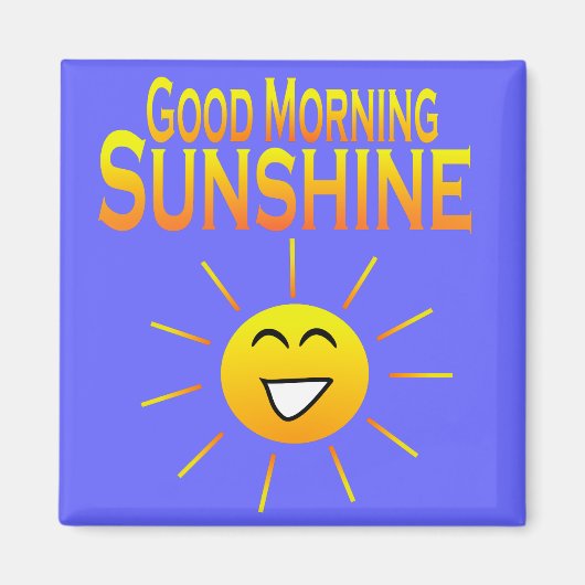 Aimant Bonjour Sunshine ! (Devant)