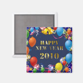 Aimant Bonne année 2010 (Recto/Verso)