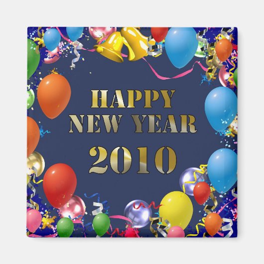 Aimant Bonne année 2010 (Devant)