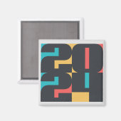 Aimant Bonne année 2024 (Recto/Verso)