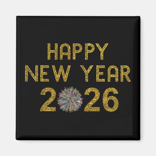 Aimant Bonne année 2026 (Devant)