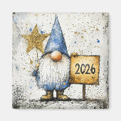 Aimant Bonne année 2026, Célébration (Devant)