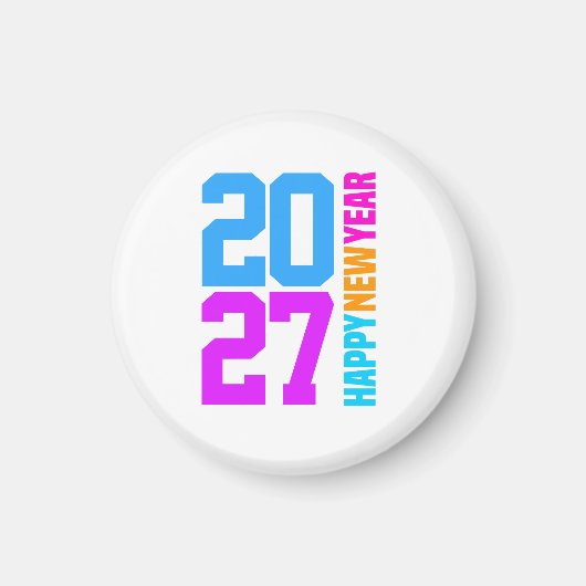 Aimant Bonne année 2027 (Devant)