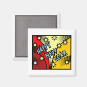 Aimant Bonne année design (Recto/Verso)