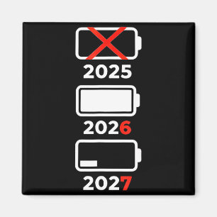 Aimant Bonne année drôle 2026 2027 67 Mème Six Sept