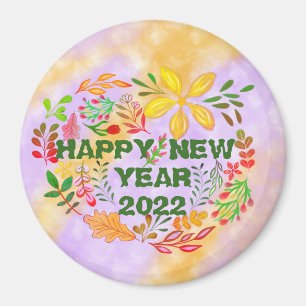 AIMANT BONNE ANNÉE PERSONNALISÉE 20XX