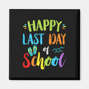 Aimant Bonne Dernière Journée De L'École Vacances Été Idé