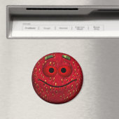 Aimant Bonne Emoticon aux fraises (In Situ (Lave-vaisselle))