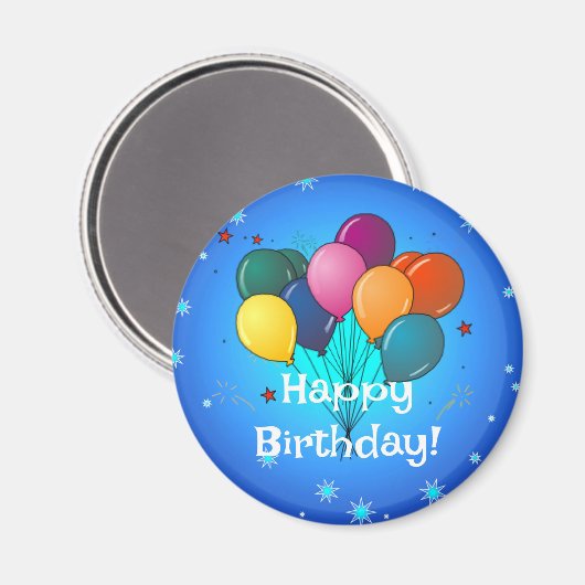 Aimant Bonne fête d'anniversaire (Recto/Verso)