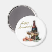 Aimant Bonne fête de l'anniversaire (Recto/Verso)