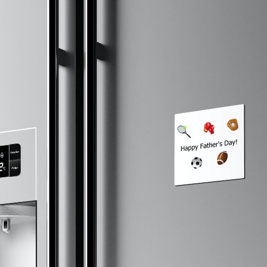 Aimant Bonne Fête des pères Tous Sports Ronds