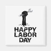 Aimant Bonne fête du travail (Devant)