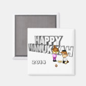 Aimant Bonne fête Hanoukka - (Recto/Verso)