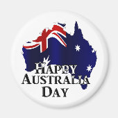 Aimant Bonne fête nationale australienne (Devant)