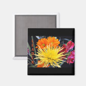 Aimant Bonne Fleurs Boss Anniversaire (Recto/Verso)