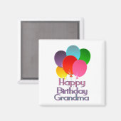 Aimant Bonne grand-mère d'anniversaire (Recto/Verso)