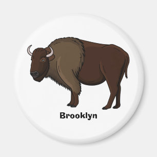 Aimant Bonne illustration de bison américain