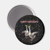 Aimant Bonne Oie d'anniversaire (Recto/Verso)