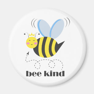 Aimant Bonne princesse d'abeille avec couronne et slogan