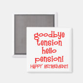 Aimant Bonne retraite ! T-shirts et cadeaux de retraite (Recto/Verso)