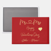 Aimant Bonne Saint-Valentin M & Mme (Recto/Verso)