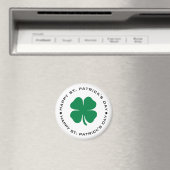 Aimant Bonne St. Patrick's Day Shamrock Lucky Charm (In Situ (Lave-vaisselle))